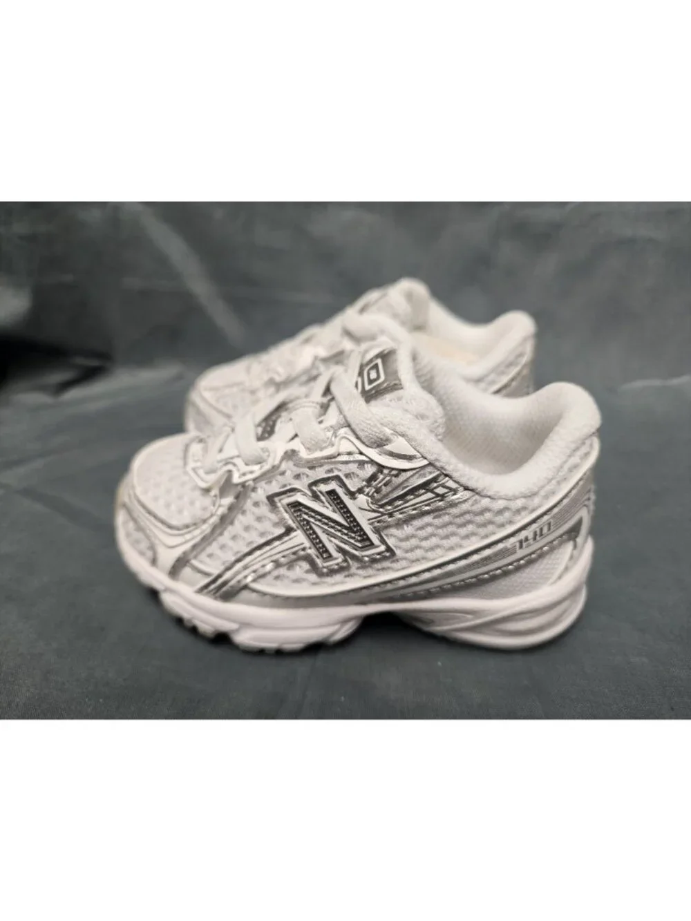New Balance Toddlers 740 Bungee Lace Sneakers IZ740WM White Size 9 NEW NO BOX!